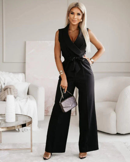 Sophia | Elegant Black Jumpsuit for Women