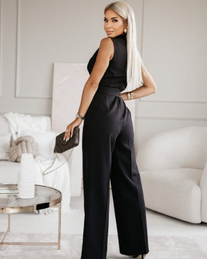 Sophia | Elegant Black Jumpsuit for Women