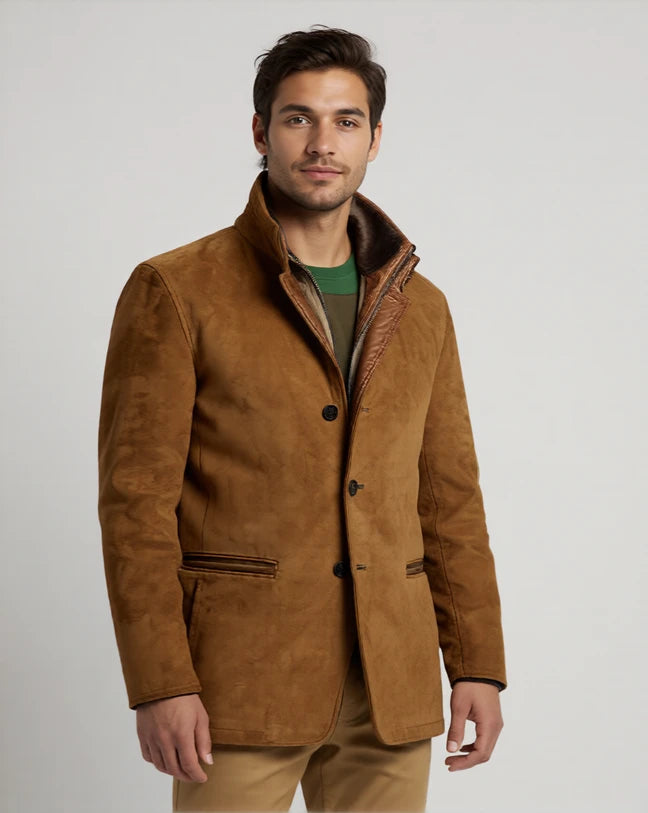 Ethan | Stylish Vintage Men's Jacket with Reversed Collar