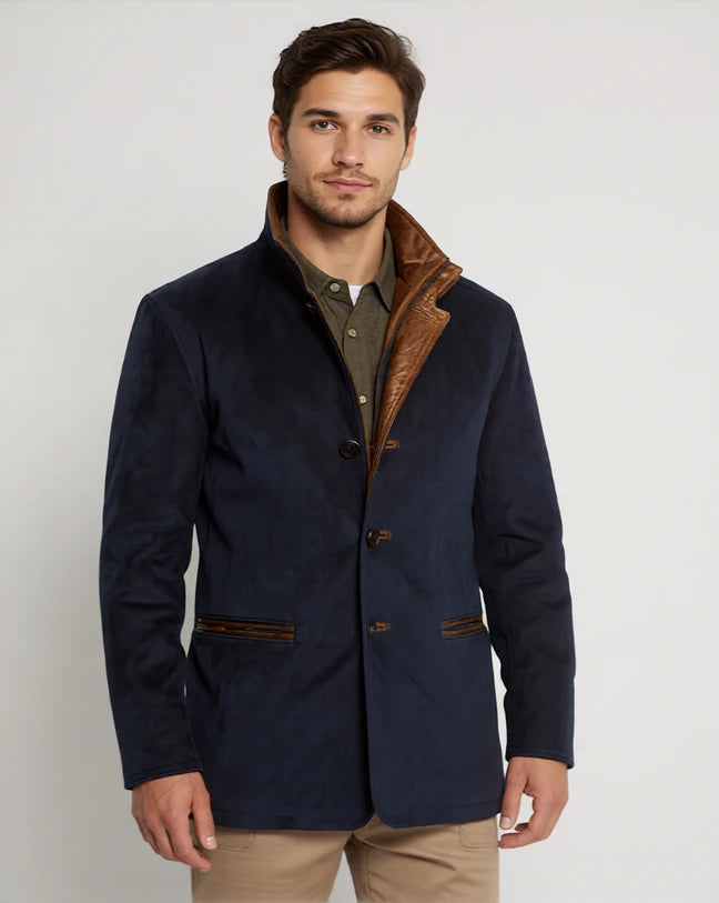 Ethan | Stylish Vintage Men's Jacket with Reversed Collar